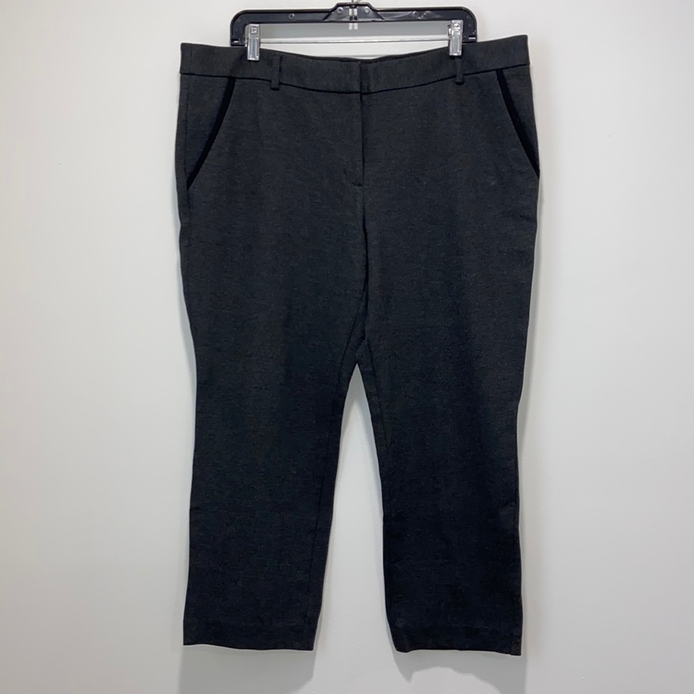 Express Columnist Ankle Mid Rise Wear to Work Pant Women Plus Size 16S